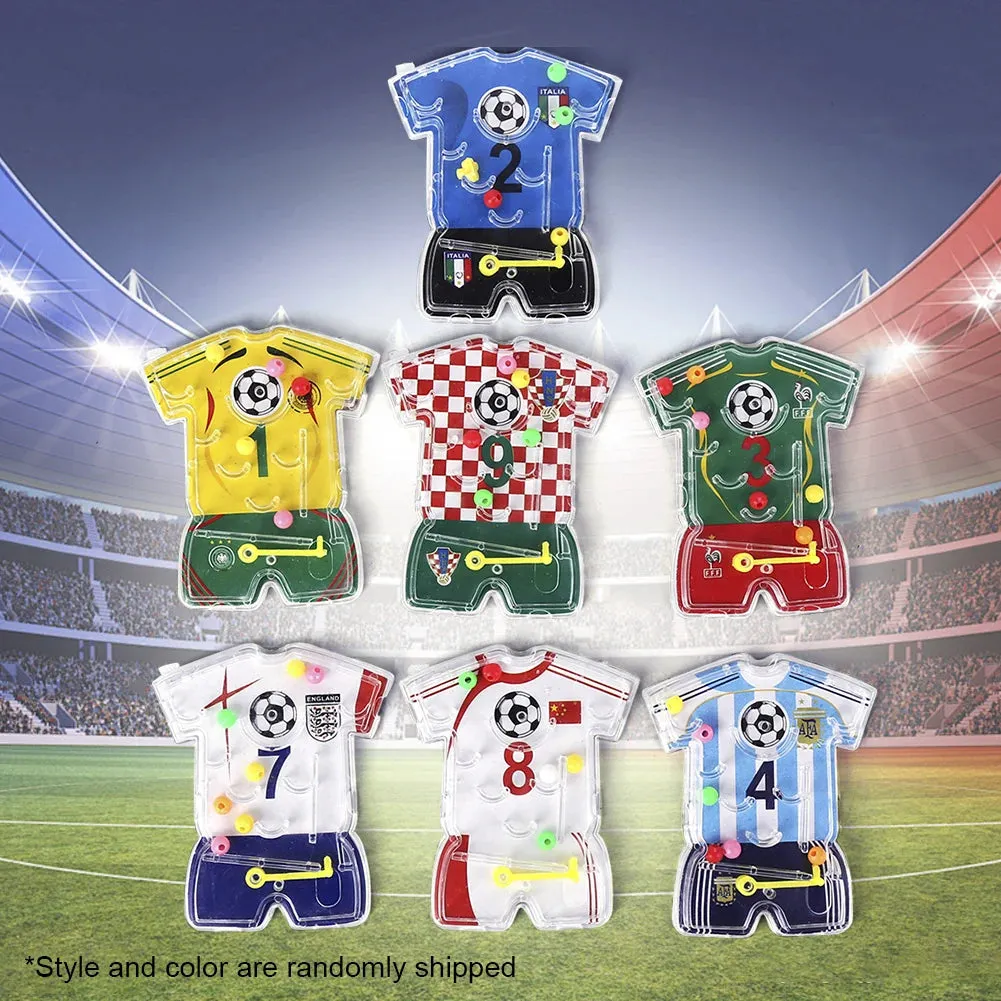10/20pcs Football Party Favors Maze Game Boys Soccer Theme Birthday Party Decoration Kids Christmas Gift Toy Supplies