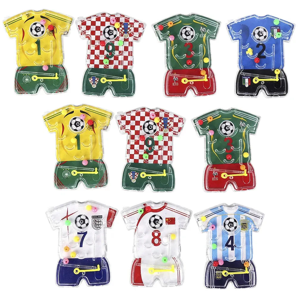 10/20pcs Football Party Favors Maze Game Boys Soccer Theme Birthday Party Decoration Kids Christmas Gift Toy Supplies