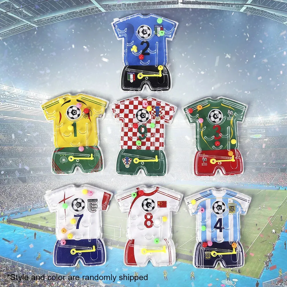 10/20pcs Football Party Favors Maze Game Boys Soccer Theme Birthday Party Decoration Kids Christmas Gift Toy Supplies