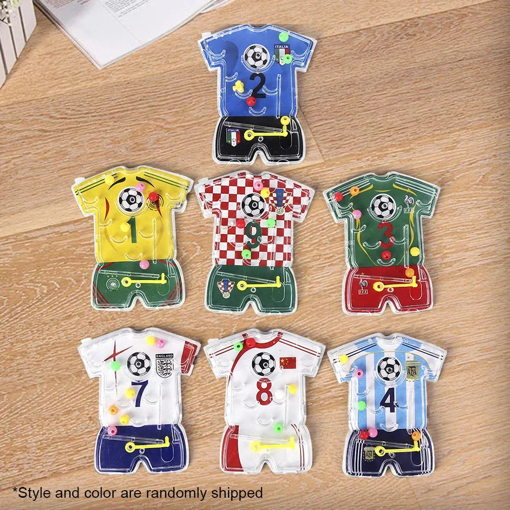 10/20pcs Football Party Favors Maze Game Boys Soccer Theme Birthday Party Decoration Kids Christmas Gift Toy Supplies