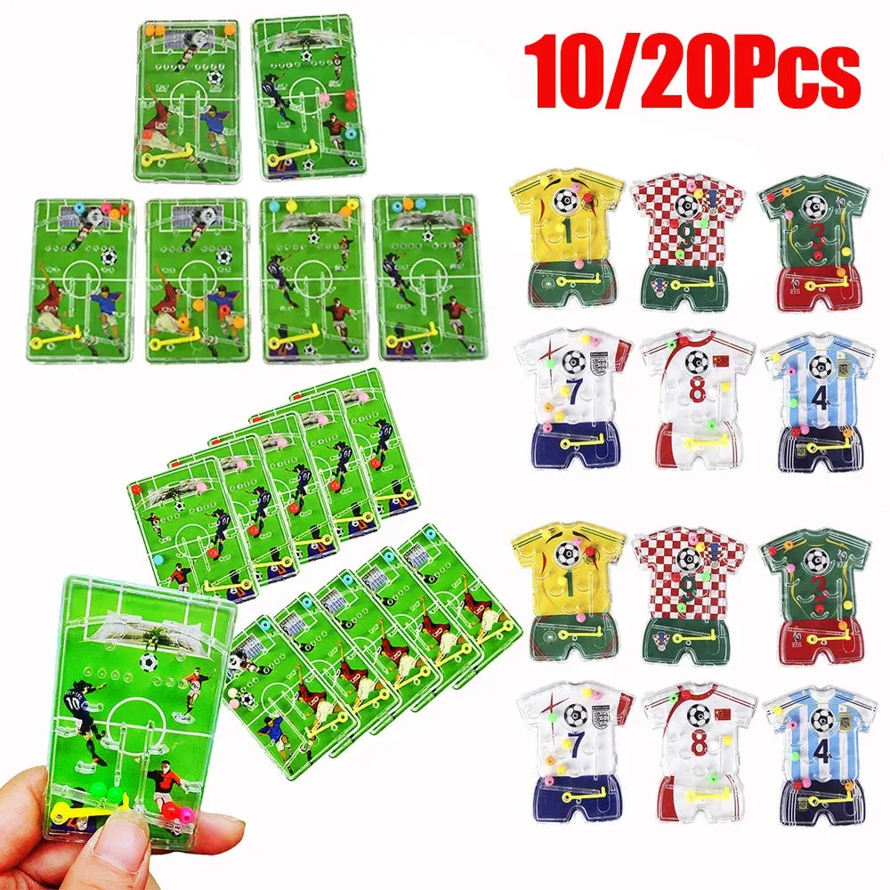 10/20pcs Football Party Favors Maze Game Boys Soccer Theme Birthday Party Decoration Kids Christmas Gift Toy Supplies