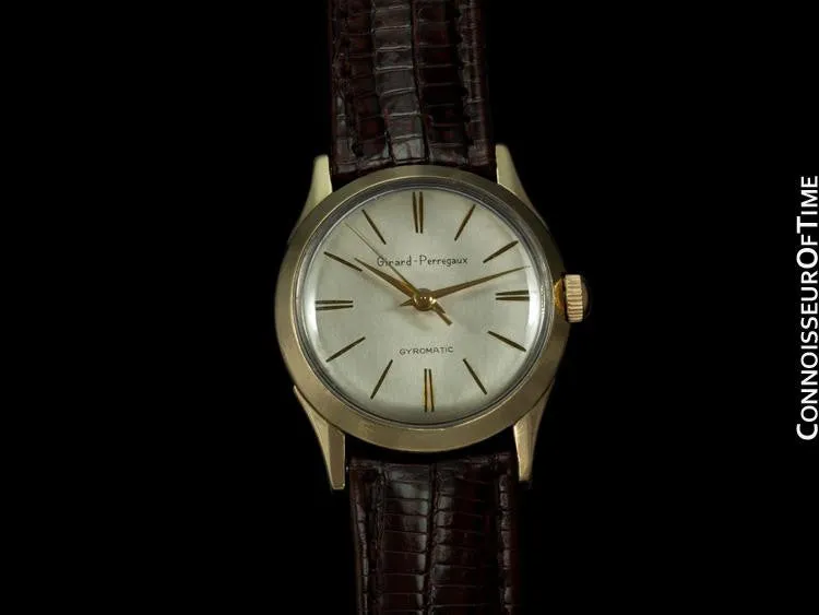 1950's Girard Perregaux Gyromatic Vintage Mens Midsize 31mm - 10K Gold Filled & Stainless Steel