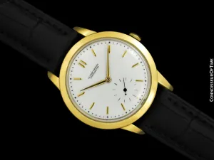 1950's Ulysse Nardin Vintage Mens Full Size Dress Watch - 18K Gold Plated