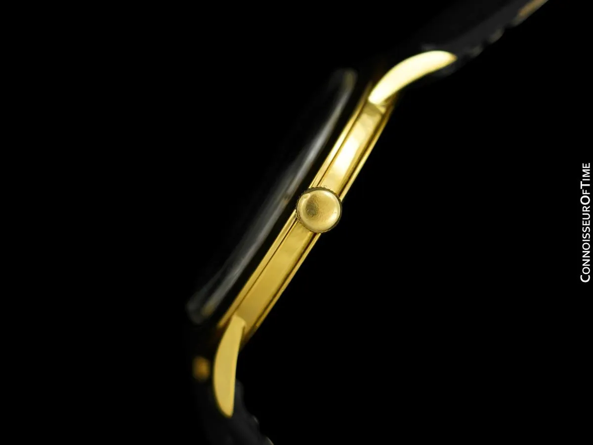 1950's Ulysse Nardin Vintage Mens Full Size Dress Watch - 18K Gold Plated