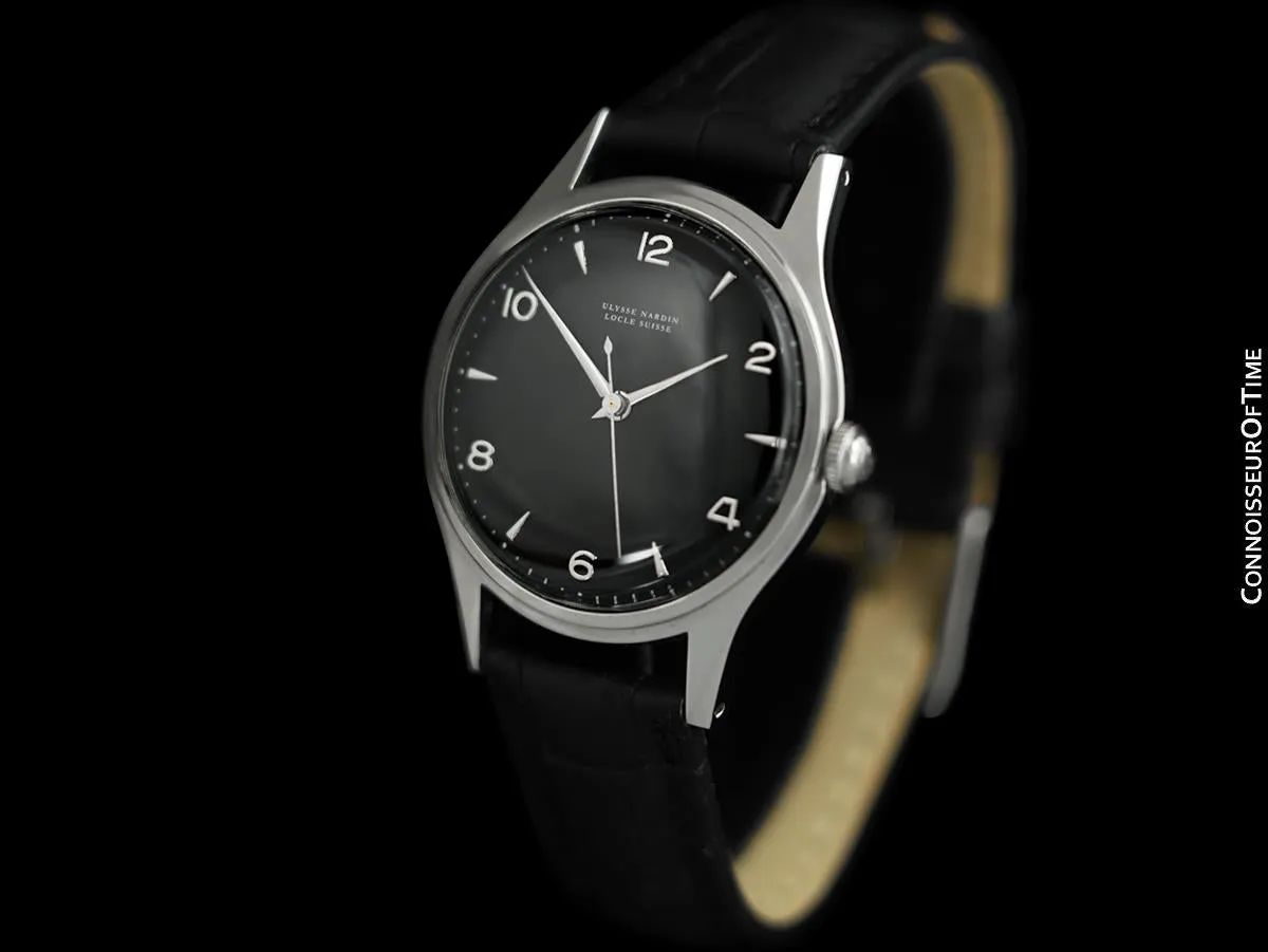 1950's Ulysse Nardin Vintage Mens Full Size Watch - Stainless Steel