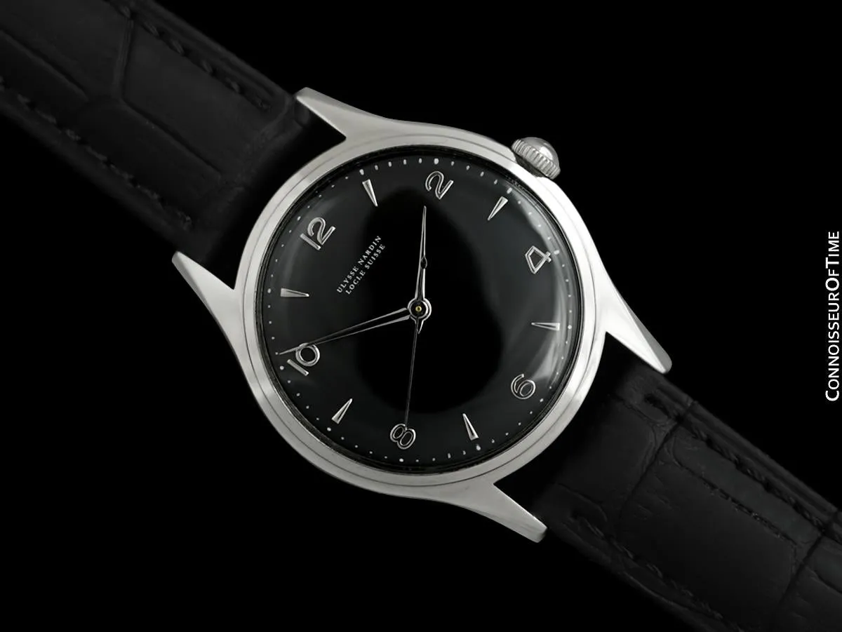 1950's Ulysse Nardin Vintage Mens Full Size Watch - Stainless Steel