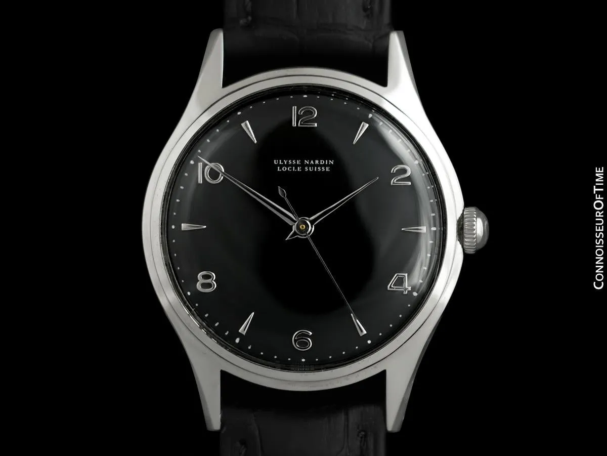 1950's Ulysse Nardin Vintage Mens Full Size Watch - Stainless Steel