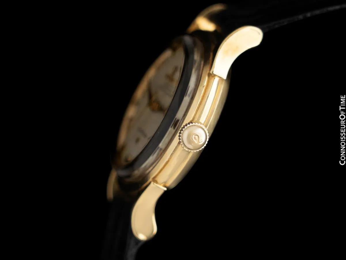 1954 Omega Constellation "De Luxe" Vintage Mens 18K Gold Watch - Box and Band