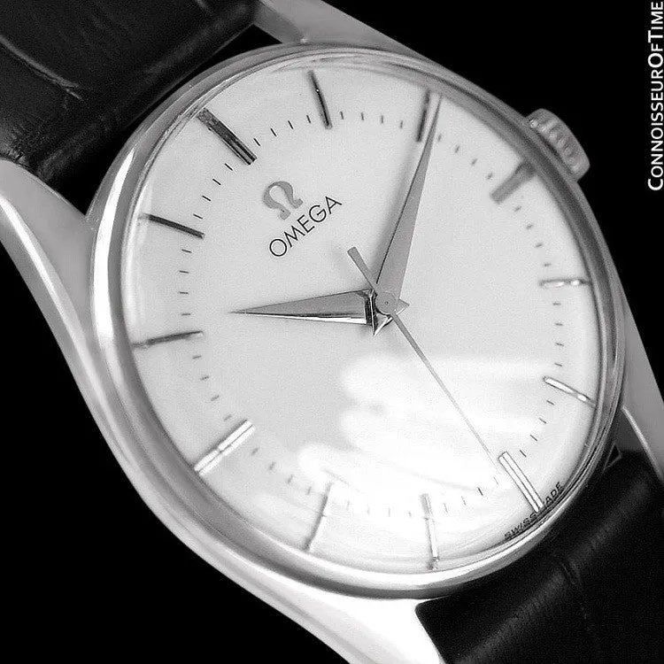 1958 Omega Vintage Mens Dress Watch - Stainless Steel - Classic Style