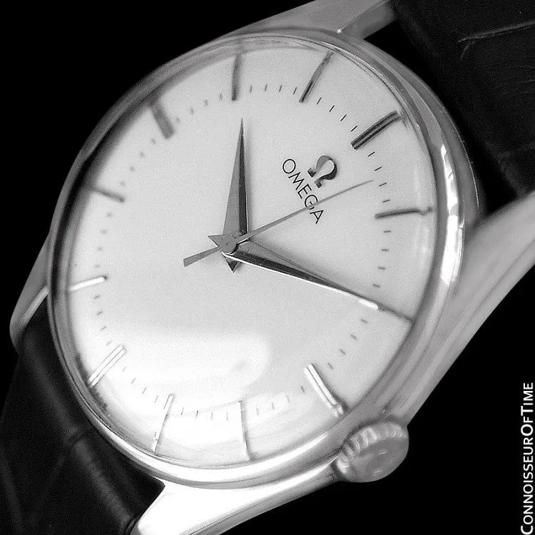 1958 Omega Vintage Mens Dress Watch - Stainless Steel - Classic Style