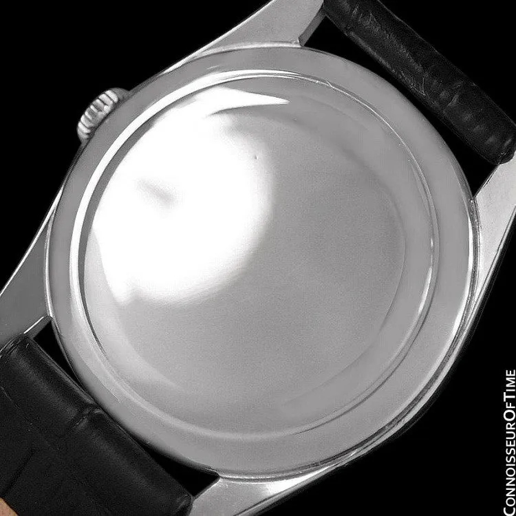1958 Omega Vintage Mens Dress Watch - Stainless Steel - Classic Style