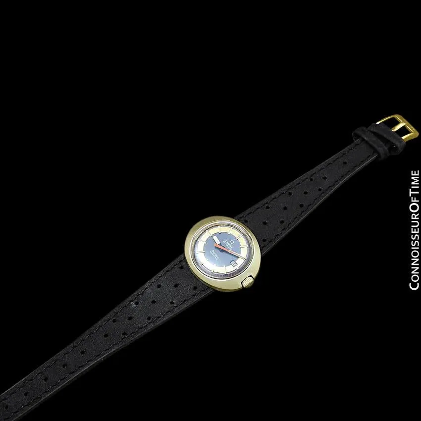 1960's Omega Dynamic Vintage Ladies Automatic Watch - 18K Gold Cap & Stainless Steel
