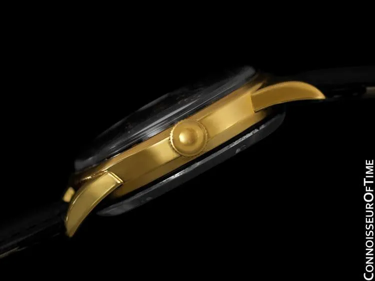 1960's Ulysse Nardin Vintage Mens Full Size 35mm Automatic Watch - Gold Plated & Stainless Steel