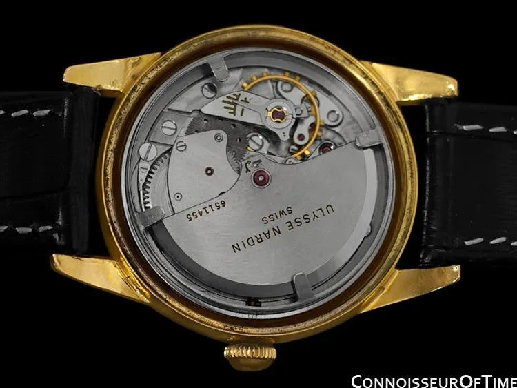 1960's Ulysse Nardin Vintage Mens Full Size 35mm Automatic Watch - Gold Plated & Stainless Steel