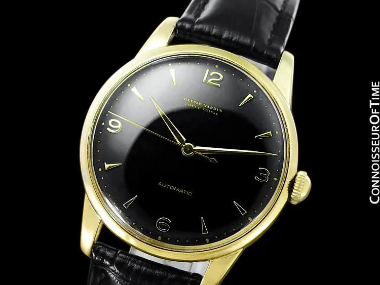 1960's Ulysse Nardin Vintage Mens Full Size 35mm Automatic Watch - Gold Plated & Stainless Steel