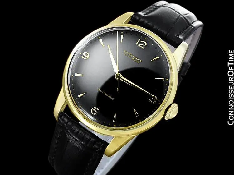 1960's Ulysse Nardin Vintage Mens Full Size 35mm Automatic Watch - Gold Plated & Stainless Steel