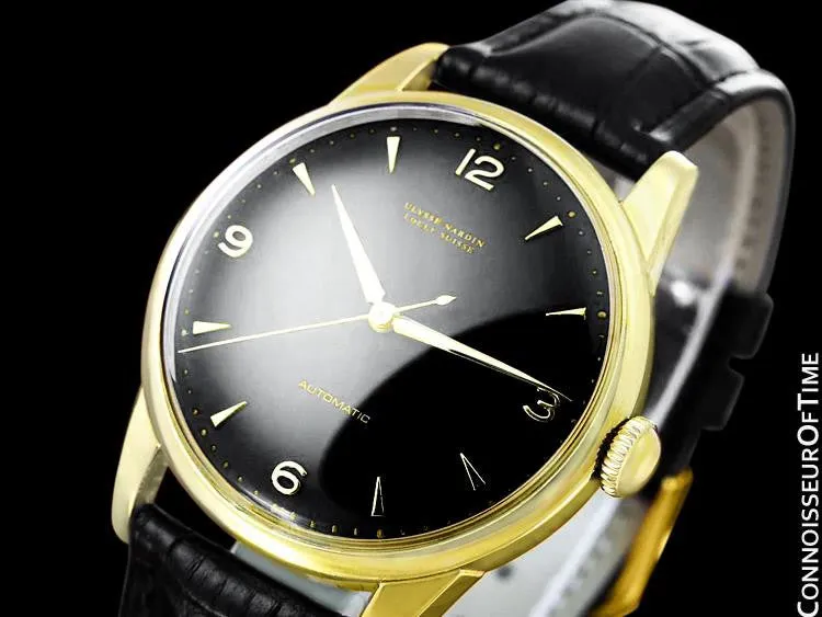 1960's Ulysse Nardin Vintage Mens Full Size 35mm Automatic Watch - Gold Plated & Stainless Steel