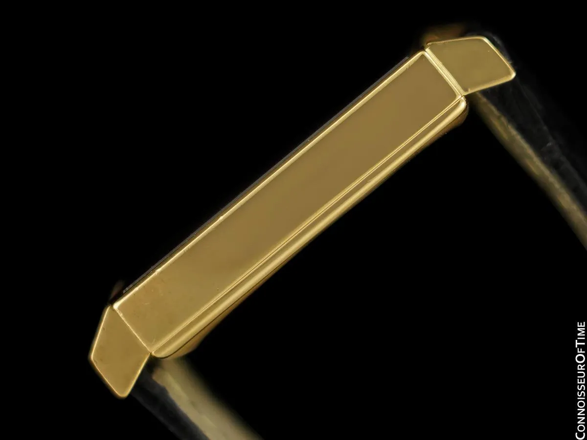 1965 Patek Philippe Vintage Mens Handwound Gondolo Square Dress Watch, Ref. 3430 - 18K Gold