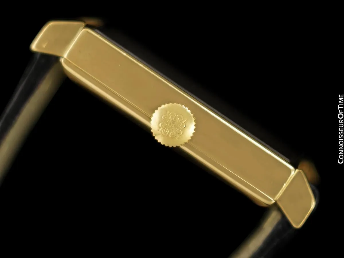 1965 Patek Philippe Vintage Mens Handwound Gondolo Square Dress Watch, Ref. 3430 - 18K Gold