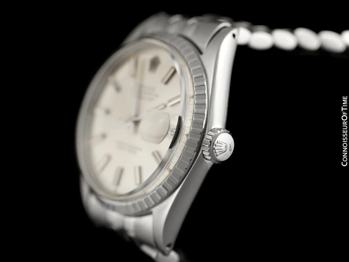 1968 Rolex Datejust Classic Vintage Mens Stainless Steel Watch - Original Papers, Boxes & Tag