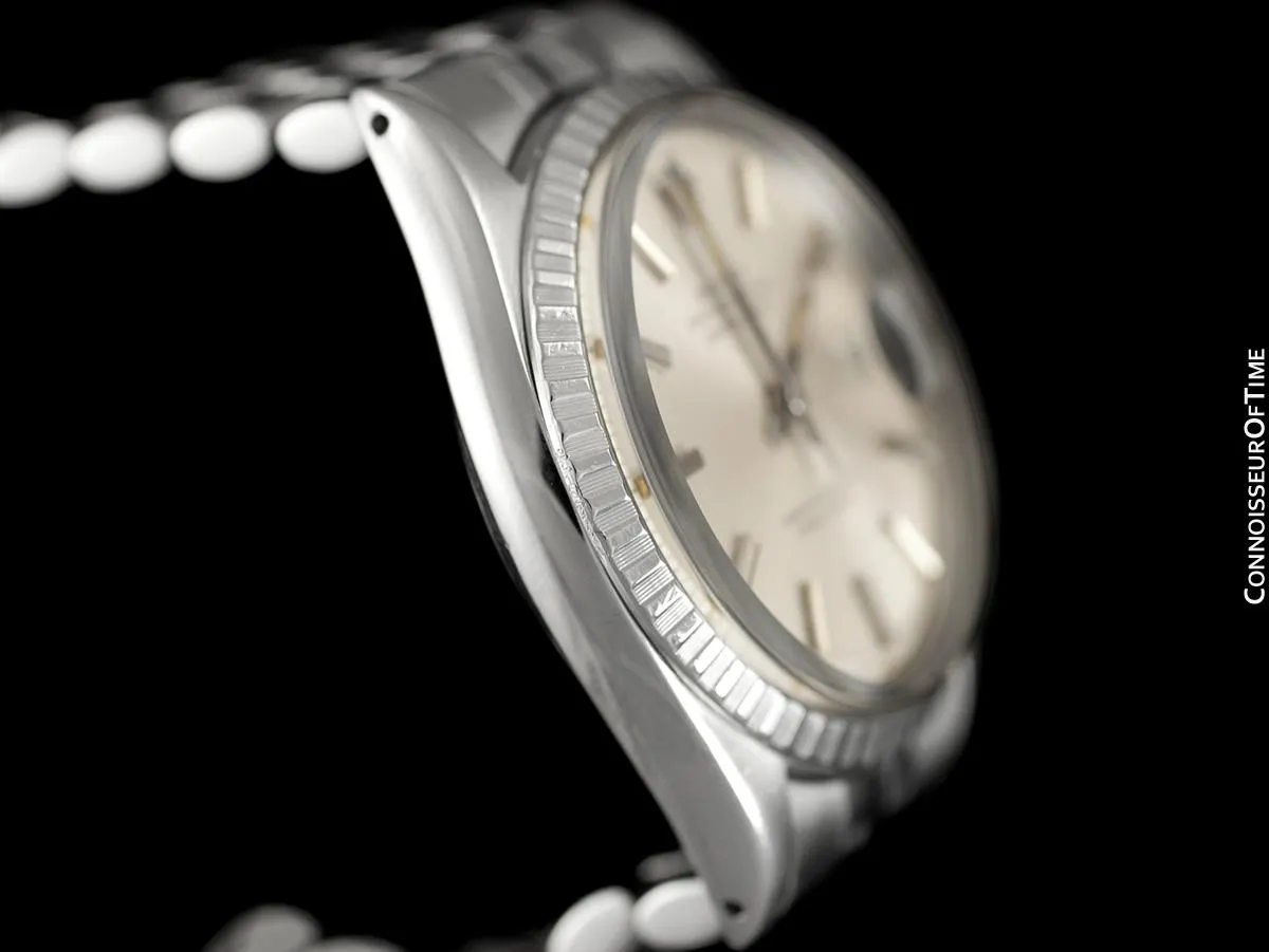 1968 Rolex Datejust Classic Vintage Mens Stainless Steel Watch - Original Papers, Boxes & Tag