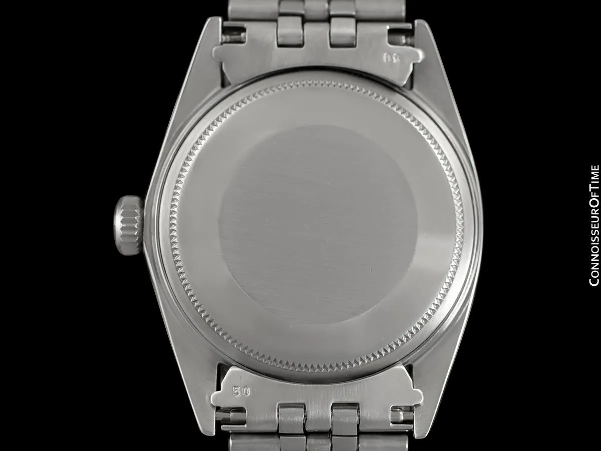 1968 Rolex Datejust Classic Vintage Mens Stainless Steel Watch - Original Papers, Boxes & Tag
