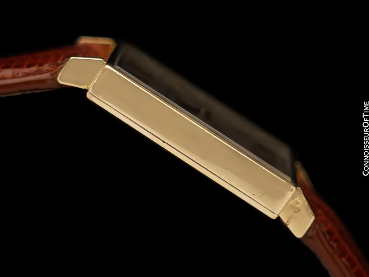 1970 Patek Philippe Vintage Mens Handwound Gondolo Square Dress Watch, Ref. 3430 - 18K Gold