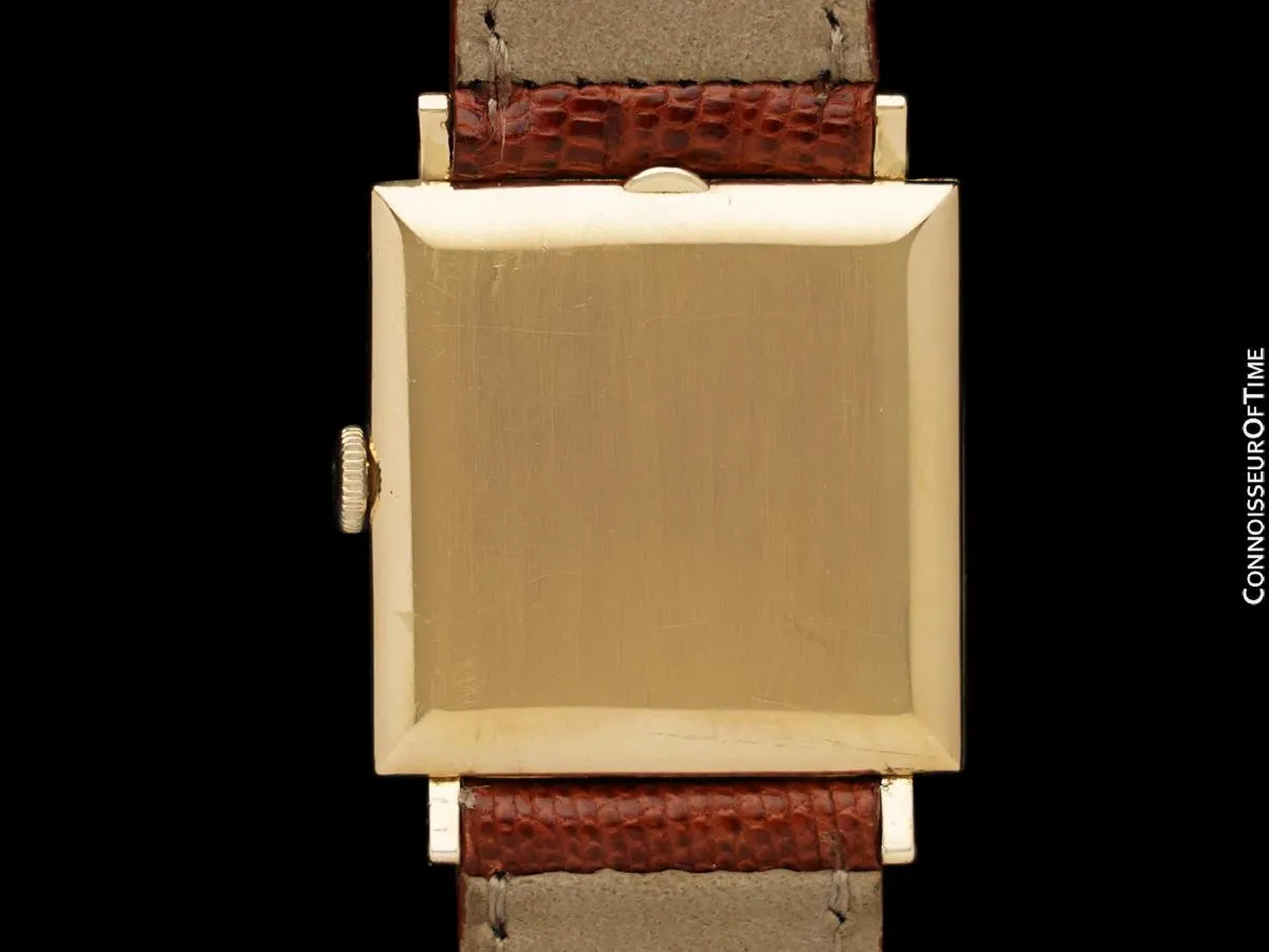 1970 Patek Philippe Vintage Mens Handwound Gondolo Square Dress Watch, Ref. 3430 - 18K Gold