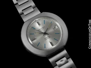 1970's Longines Admiral Retro Extra-Large Automatic Watch - Stainless Steel