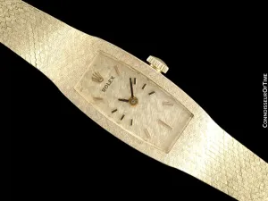 1970's Rolex Ladies Vintage Dress Bracelet Watch - 14K Gold