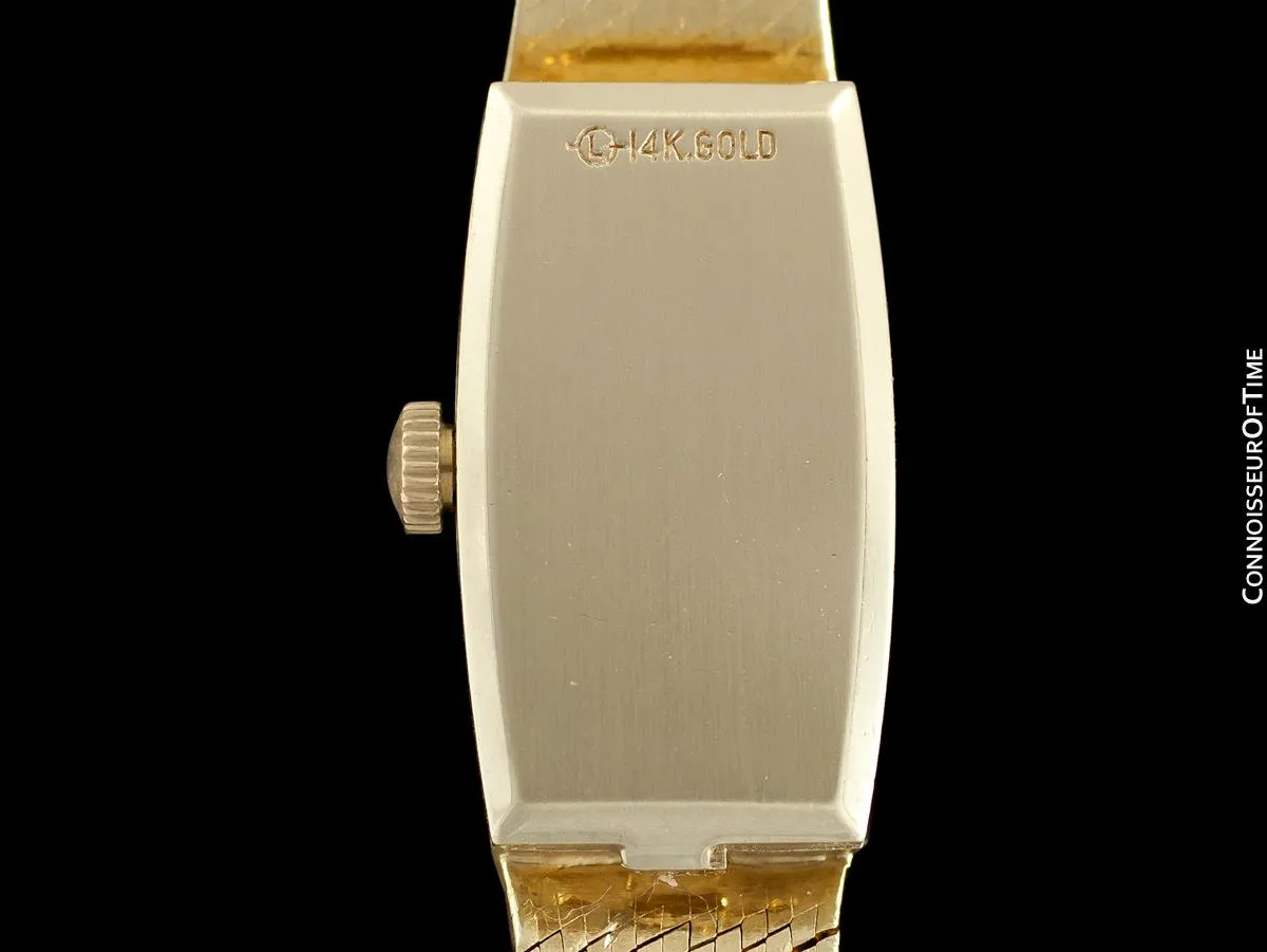 1970's Rolex Ladies Vintage Dress Bracelet Watch - 14K Gold