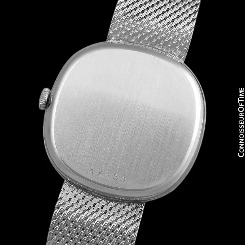 1970's Ulysse Nardin Vintage Mens TV Style Dress Watch with Original Bracelet - Stainless Steel