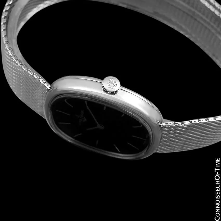 1970's Ulysse Nardin Vintage Mens TV Style Dress Watch with Original Bracelet - Stainless Steel