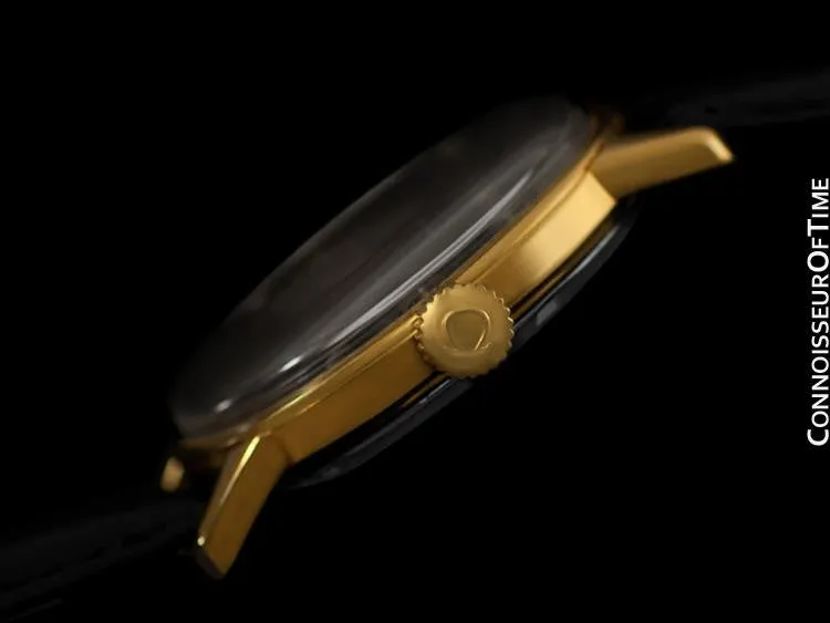 1972 Omega Seamaster Vintage Mens Handwound Watch - 18K Gold Plated & Stainless Steel