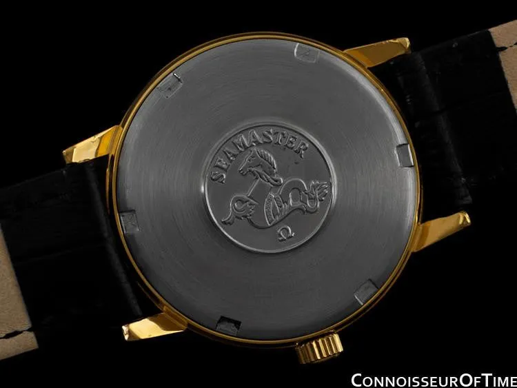 1972 Omega Seamaster Vintage Mens Handwound Watch - 18K Gold Plated & Stainless Steel