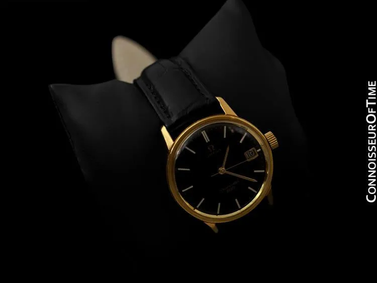 1972 Omega Seamaster Vintage Mens Handwound Watch - 18K Gold Plated & Stainless Steel