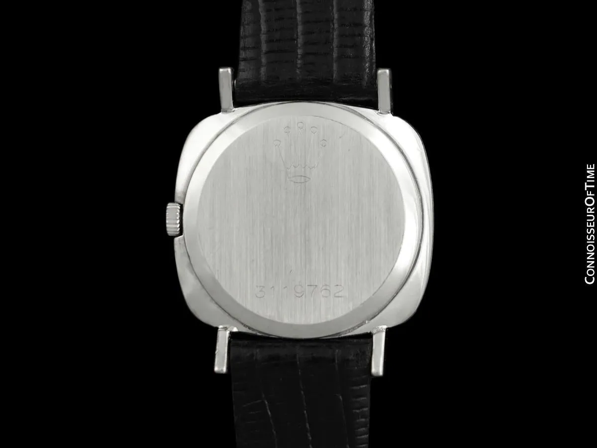 1972 Rolex Cellini Classic Vintage Ladies Handwound Watch, Ref. 3808 - 18K White Gold