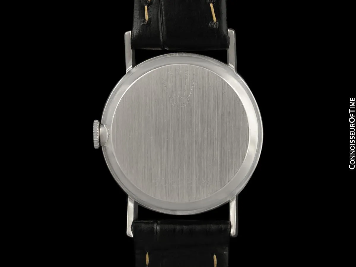 1972 Rolex Cellini Classic Vintage Ladies Watch, Ref. 3810 - 18K White Gold