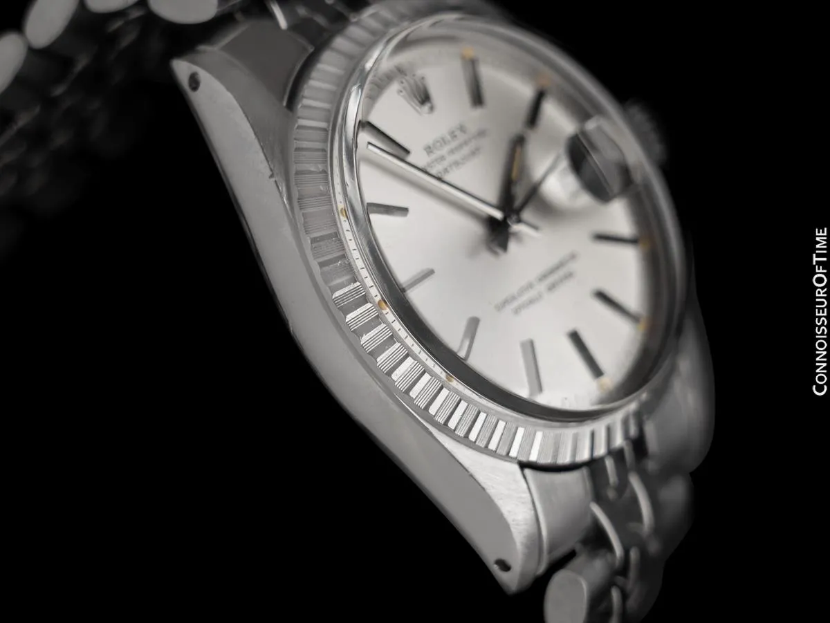1973 Rolex Vintage Mens Datejust Ref. 1601 Watch with Pie Pan Dial - Stainless Steel