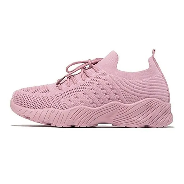 2022 Women Sports Shoes Mesh Breathable Female Sports Sneakers Running Shoes