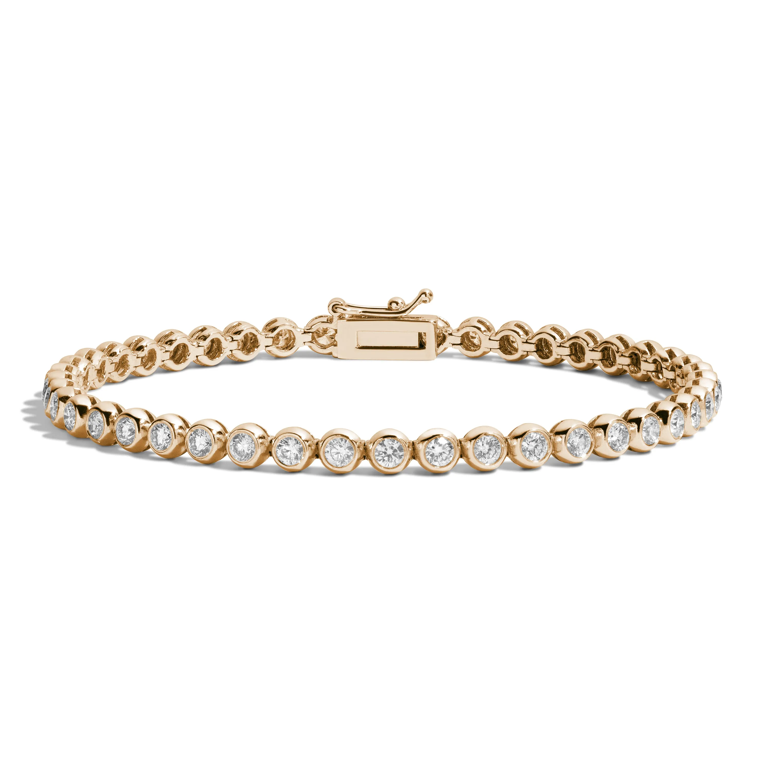 2.5 Carat Bezel-Set Tennis Bracelet