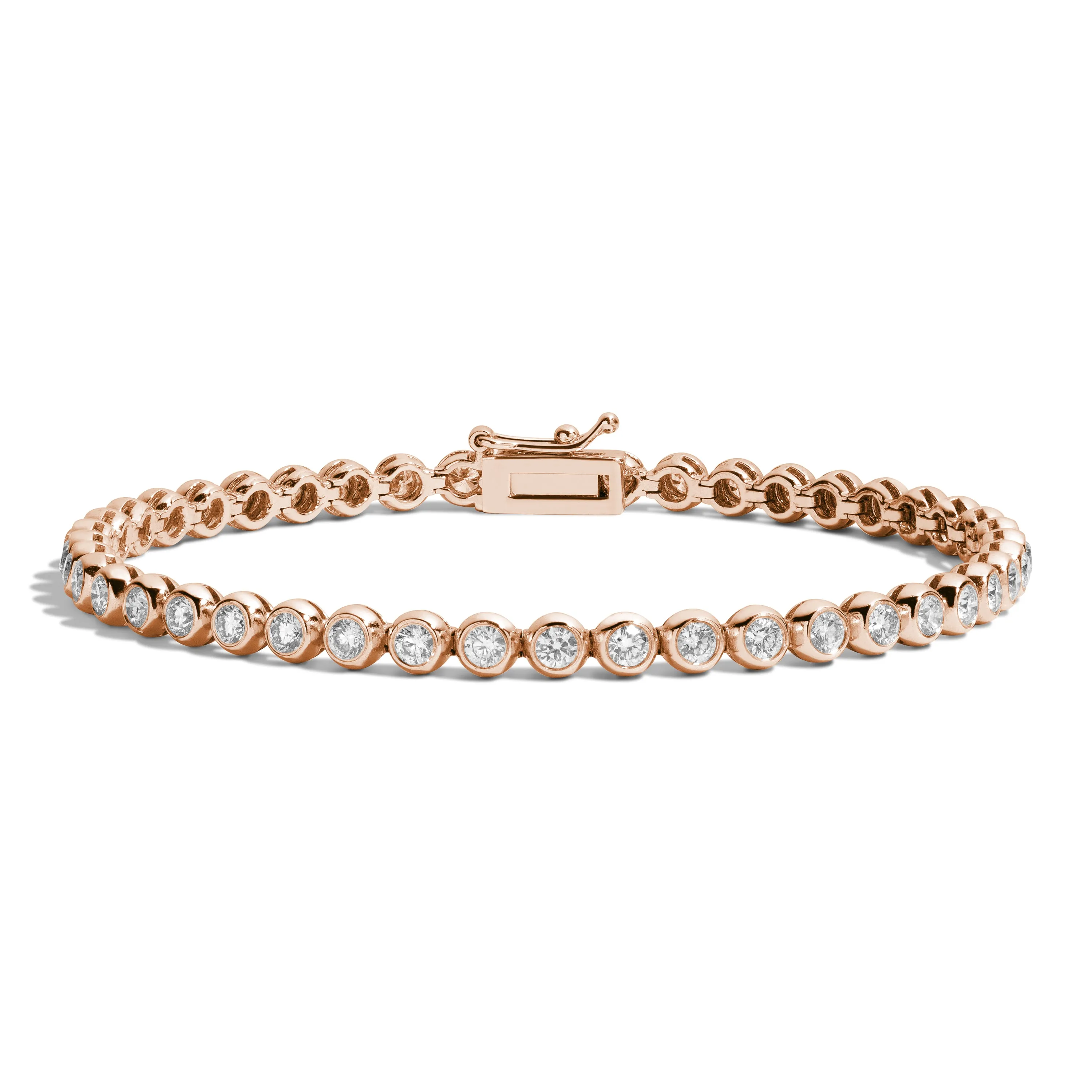 2.5 Carat Bezel-Set Tennis Bracelet