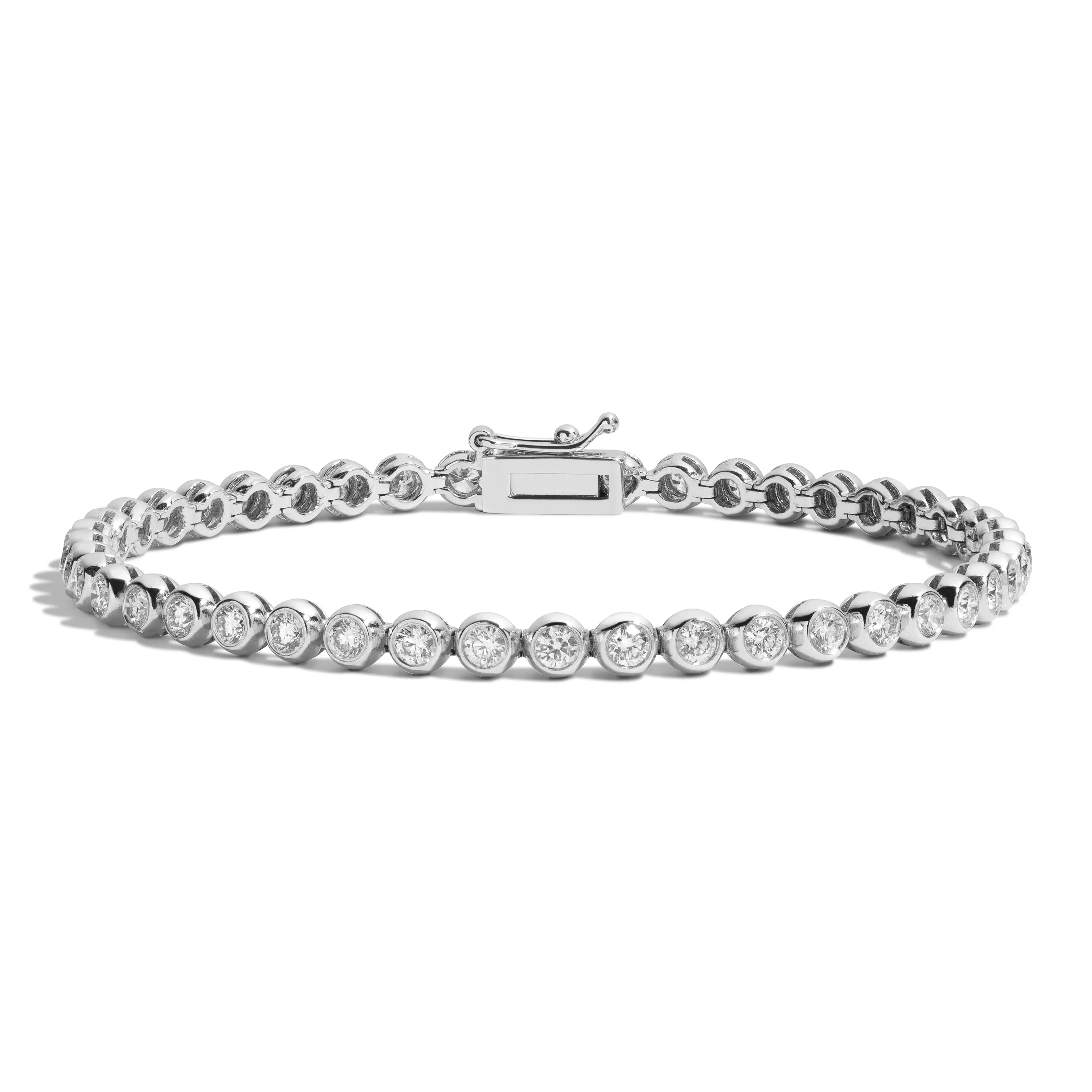 2.5 Carat Bezel-Set Tennis Bracelet