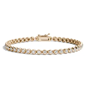 2.5 Carat Bezel-Set Tennis Bracelet