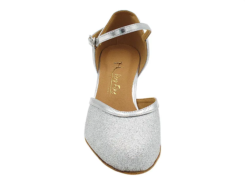 9621 Silver Stardust_Shinny Silver Leather Trim