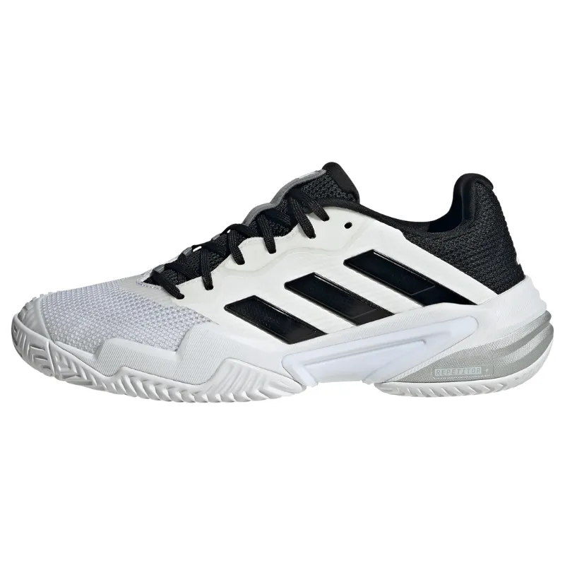 Adidas Barricade 13 Mens White/Core Black/Grey Three Tennis Shoes