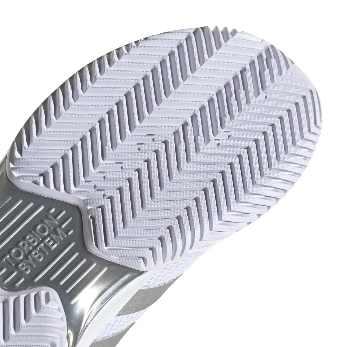 adidas CourtJam Control Women's Tennis Shoe (White/Silver)