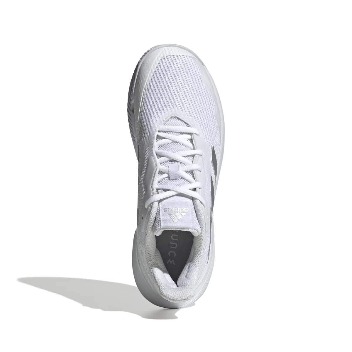 adidas CourtJam Control Women's Tennis Shoe (White/Silver)