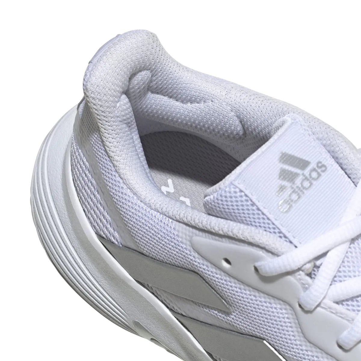 adidas CourtJam Control Women's Tennis Shoe (White/Silver)