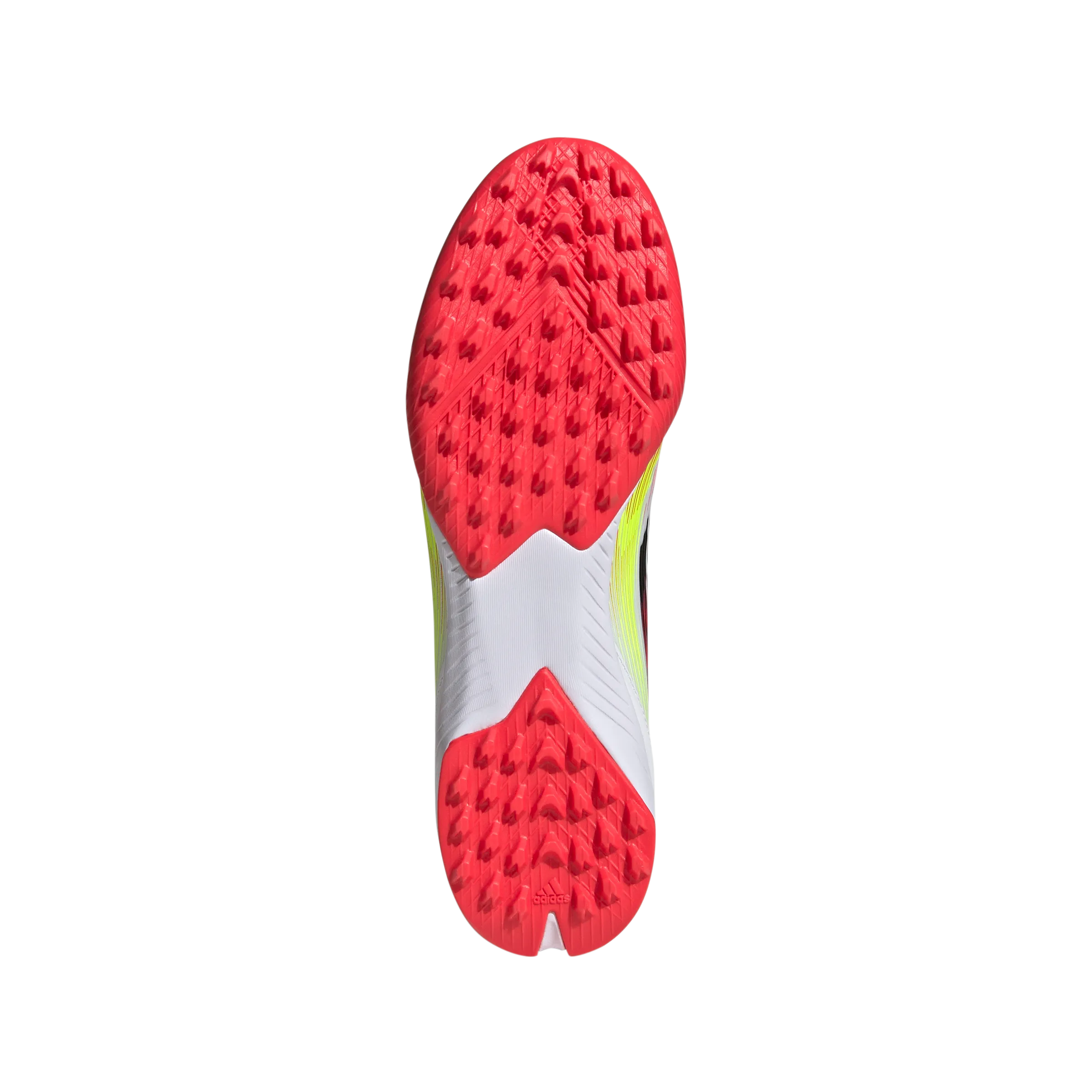 adidas F50 LEAGUE Artificial Turf Soccer Shoes | Cloud White-Core Black-Solar Yellow | Men's